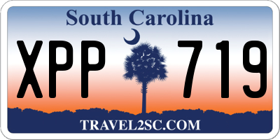SC license plate XPP719