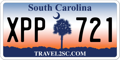 SC license plate XPP721