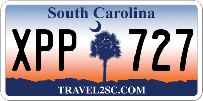 SC license plate XPP727