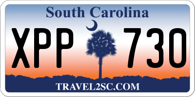 SC license plate XPP730