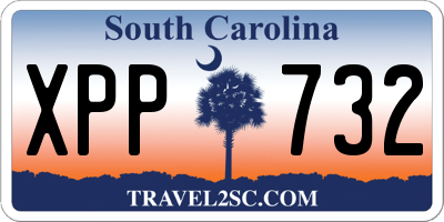 SC license plate XPP732