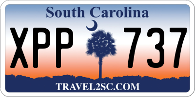 SC license plate XPP737