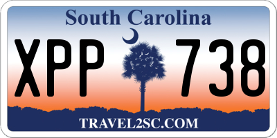SC license plate XPP738