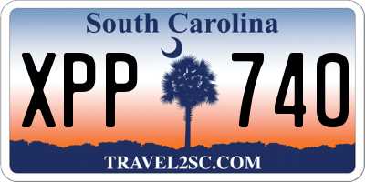 SC license plate XPP740