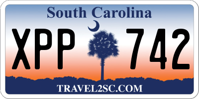 SC license plate XPP742