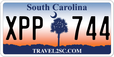 SC license plate XPP744