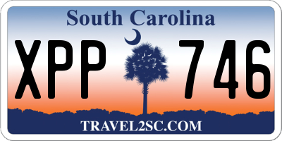 SC license plate XPP746