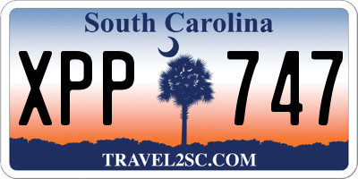 SC license plate XPP747