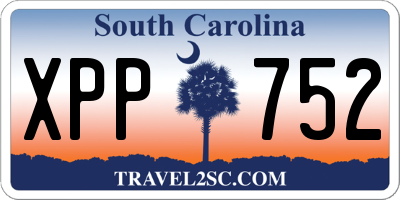 SC license plate XPP752