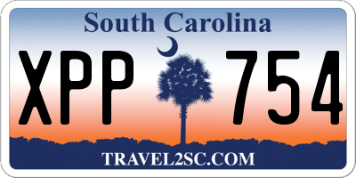 SC license plate XPP754