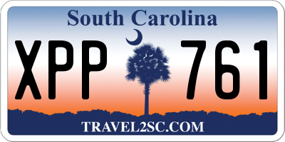 SC license plate XPP761