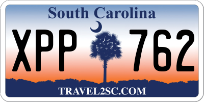 SC license plate XPP762