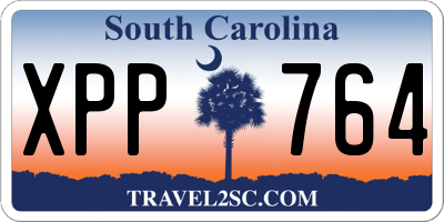 SC license plate XPP764