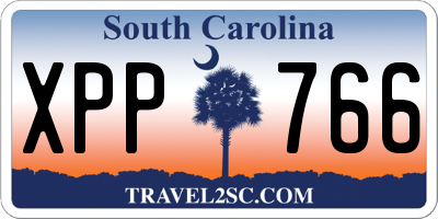 SC license plate XPP766