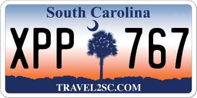 SC license plate XPP767