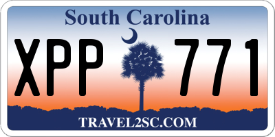 SC license plate XPP771