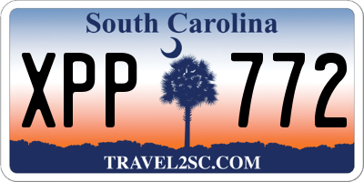 SC license plate XPP772