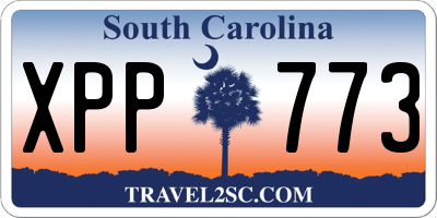 SC license plate XPP773