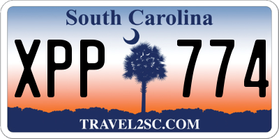 SC license plate XPP774