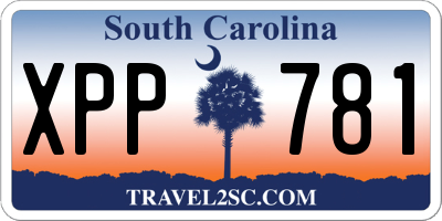 SC license plate XPP781