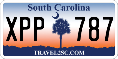 SC license plate XPP787