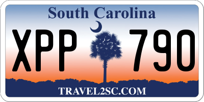 SC license plate XPP790