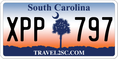 SC license plate XPP797