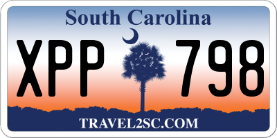 SC license plate XPP798