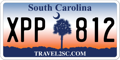 SC license plate XPP812
