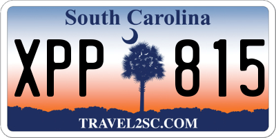 SC license plate XPP815