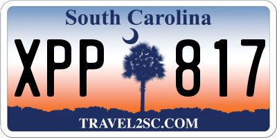 SC license plate XPP817