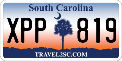 SC license plate XPP819