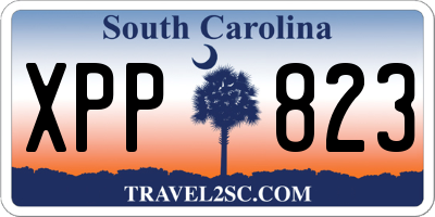SC license plate XPP823