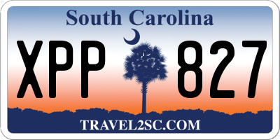 SC license plate XPP827