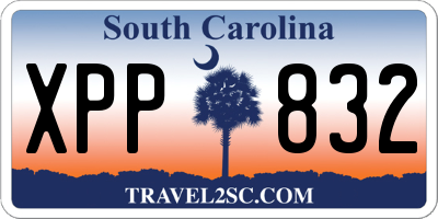SC license plate XPP832