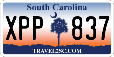 SC license plate XPP837