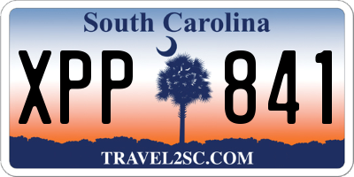 SC license plate XPP841