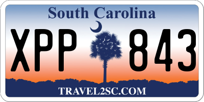 SC license plate XPP843