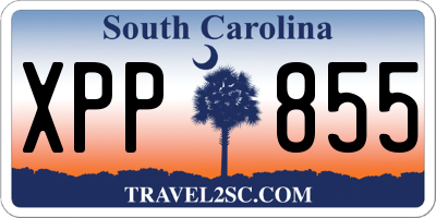 SC license plate XPP855