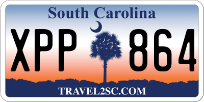SC license plate XPP864