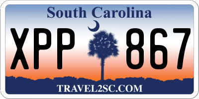 SC license plate XPP867