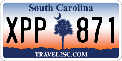 SC license plate XPP871