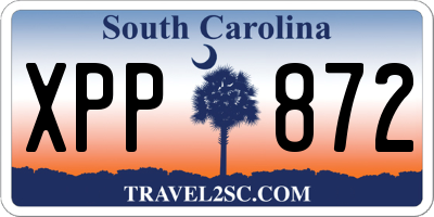 SC license plate XPP872