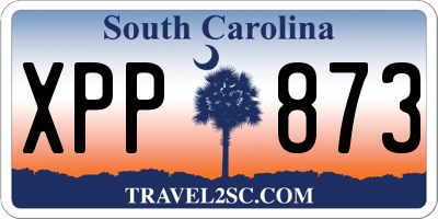 SC license plate XPP873