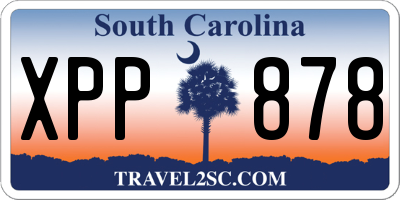 SC license plate XPP878