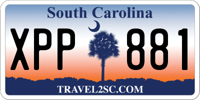 SC license plate XPP881