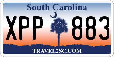 SC license plate XPP883