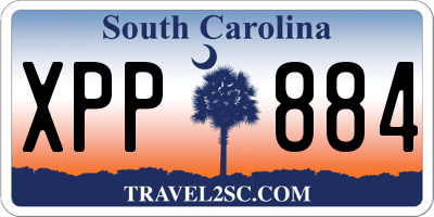 SC license plate XPP884