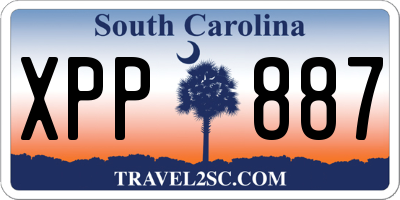 SC license plate XPP887