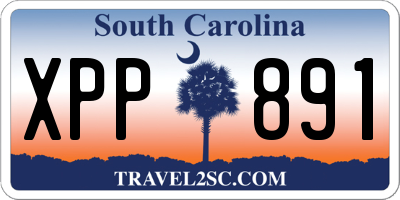 SC license plate XPP891